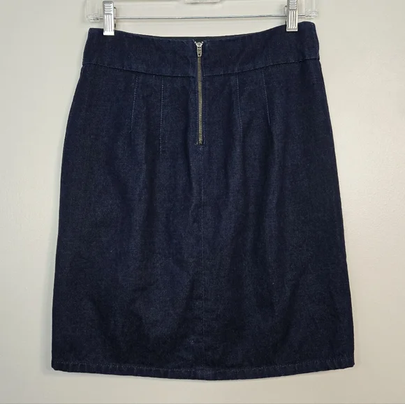 Marc By Marc Jacobs Dark Blue Denim Pencil Skirt, Size 2 ~ EUC - Picture 3 of 8